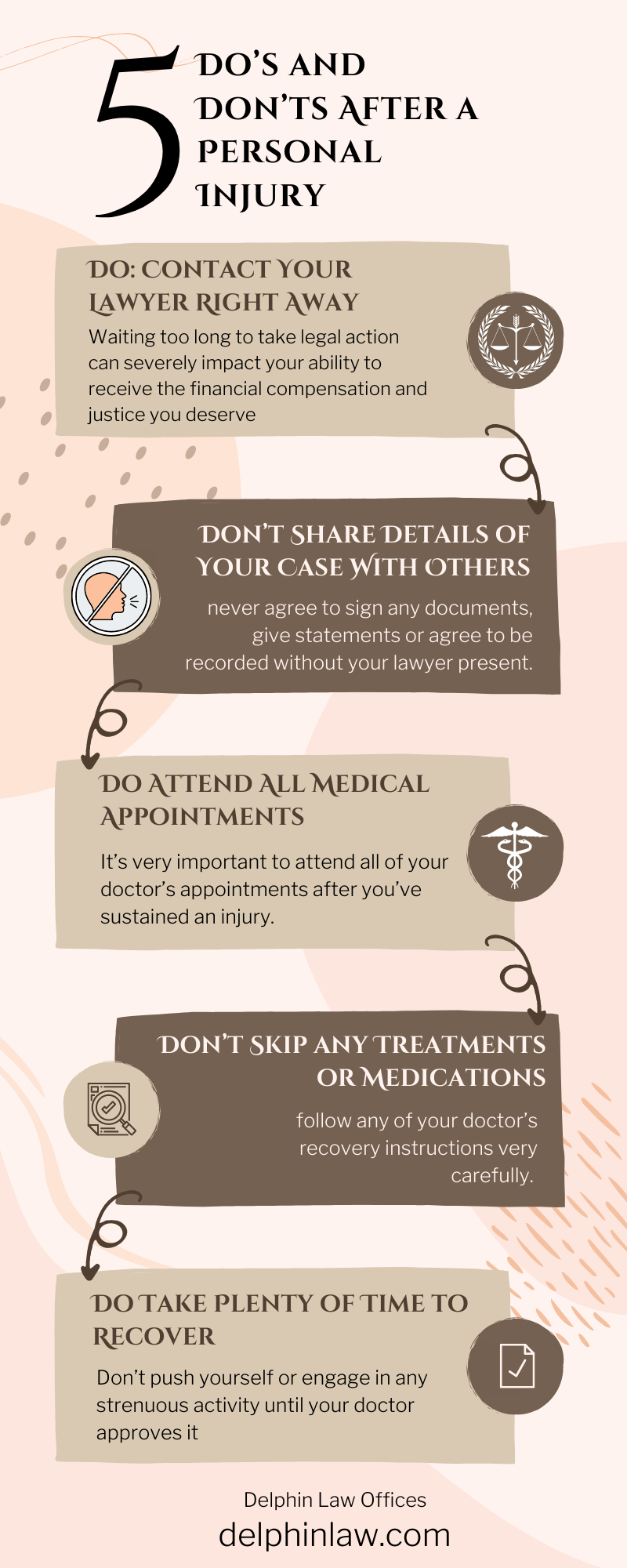 Do’s and Don’ts After a Personal Injury Infographic